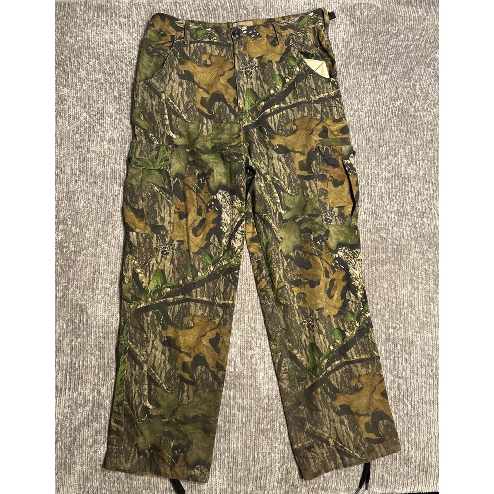 Mossy Oak FieldStaff Camo Pants Size M 32/34 Hunting Vintage